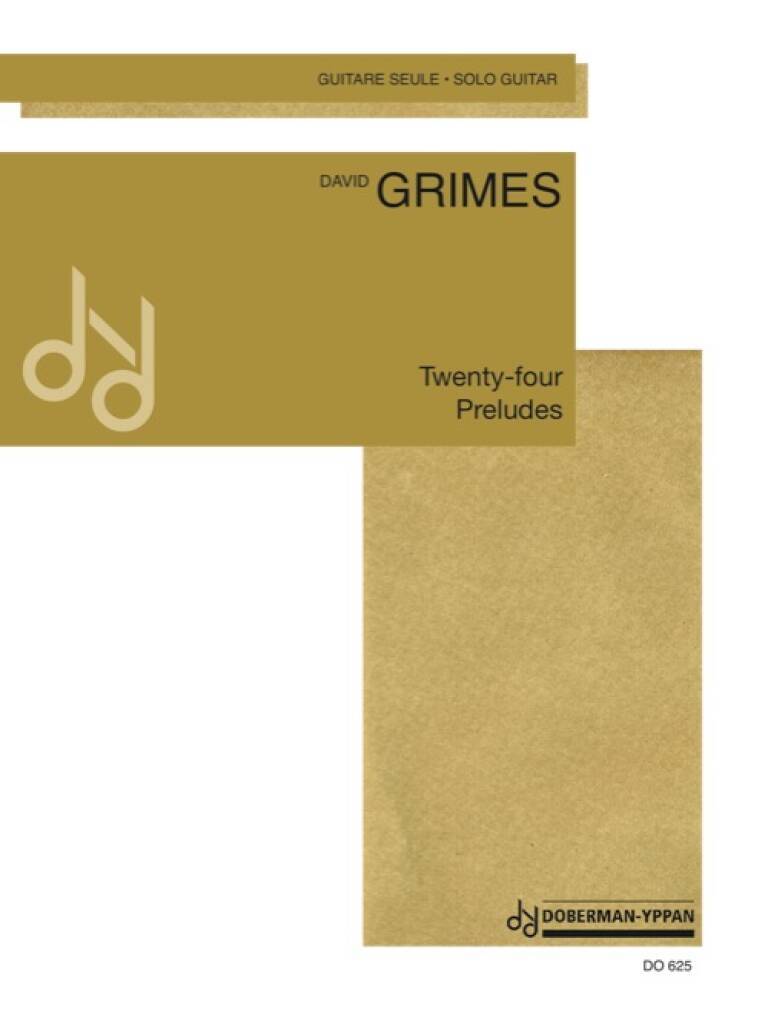 Kniha TWENTY-FOUR PRELUDES GUITARE DAVID GRIMES