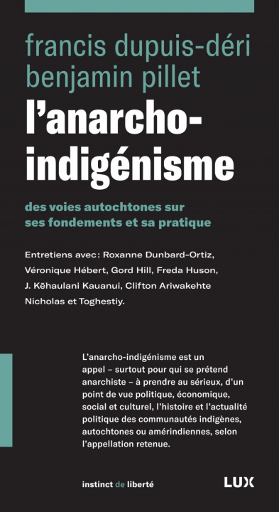 Boek L'anarcho-indigénisme Francis DUPUIS-DERI