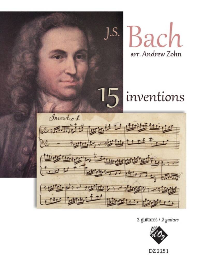 Knjiga 15 INVENTIONS JOHANN SEBASTIAN BAC