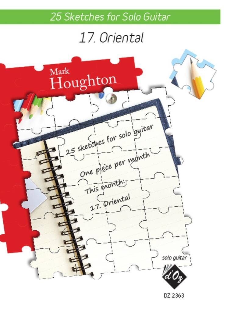 Knjiga 25 SKETCHES - ORIENTAL GUITARE MARK HOUGHTON