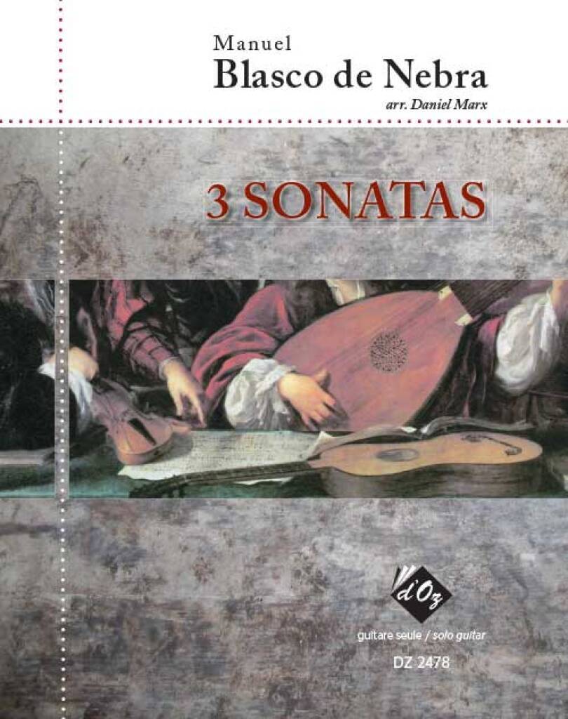 Knjiga 3 SONATAS (107, 108, 112) GUITARE MANUEL BLASCO DE NEB