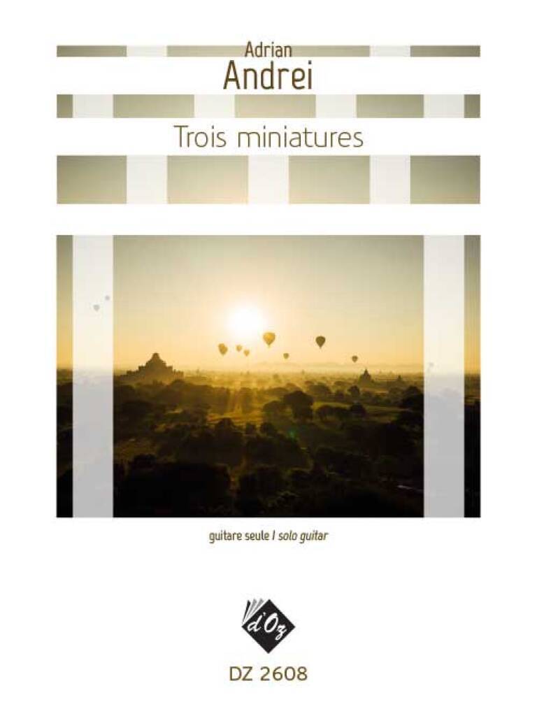 Kniha 3 MINIATURES GUITARE ADRIAN ANDREI