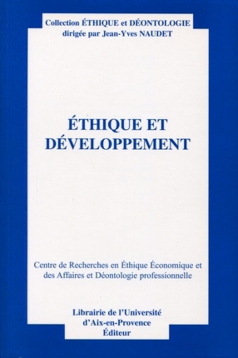 Libro Ethique et développement collegium