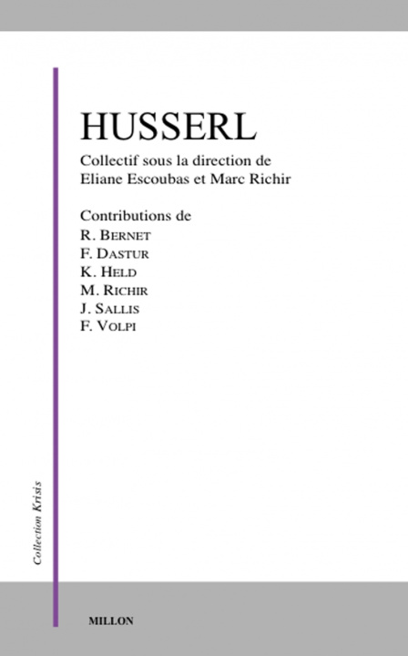 Knjiga HUSSERL collegium