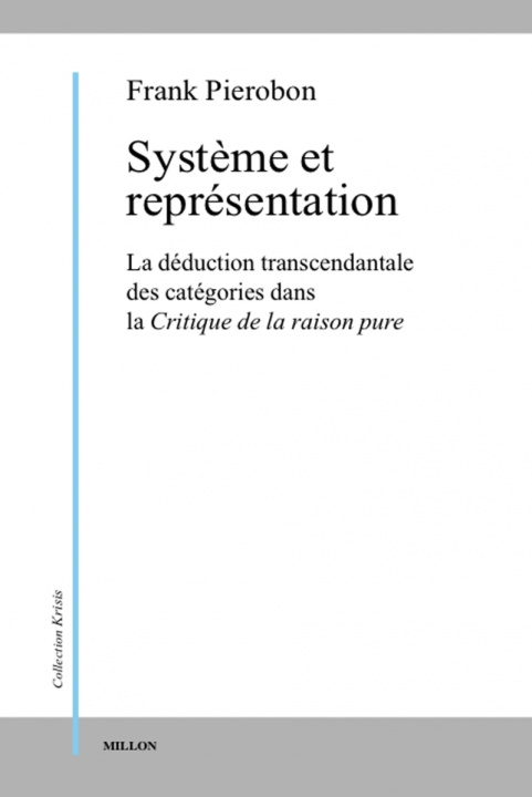 Knjiga SYSTEME ET REPRESENTATION Franck PIEROBON