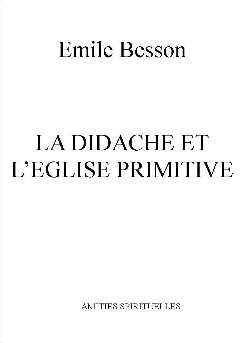 Kniha LA DIDACHE ET L'EGLISE PRIMITIVE EMILIE