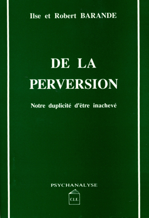 Knjiga DE LA PERVERSION I. ET R.