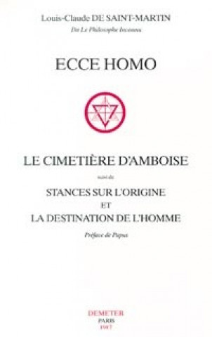 Knjiga Ecce Homo - Cimetière Amboise (Télètes) de Saint-Martin