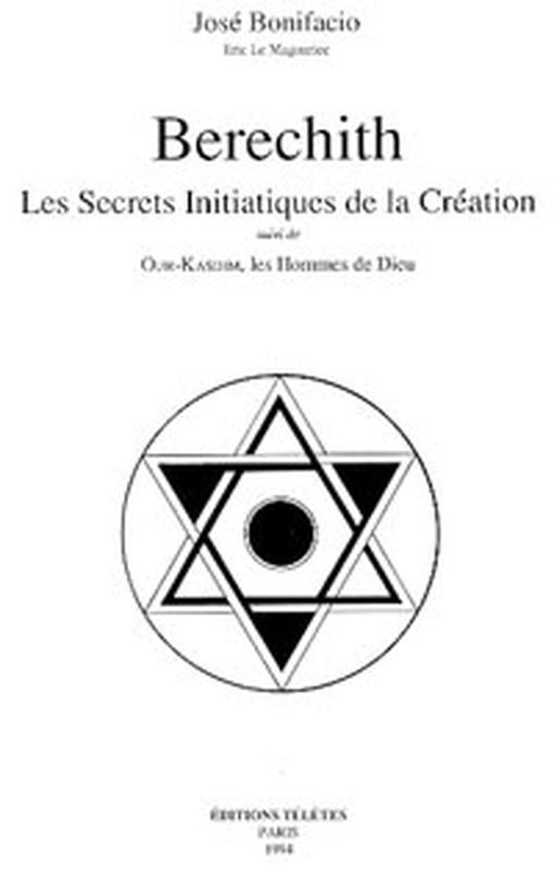 Kniha Berechith. secrets de la création Bonifacio