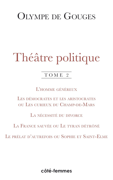 Knjiga Théâtre politique (Tome 2) 