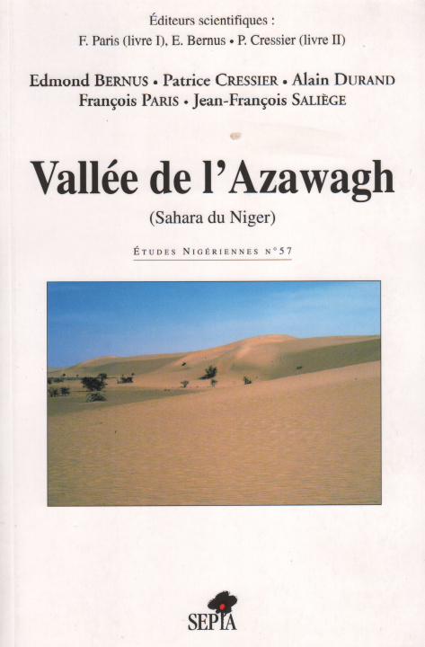 Knjiga VALLÉE DE L'AZAWAGH 