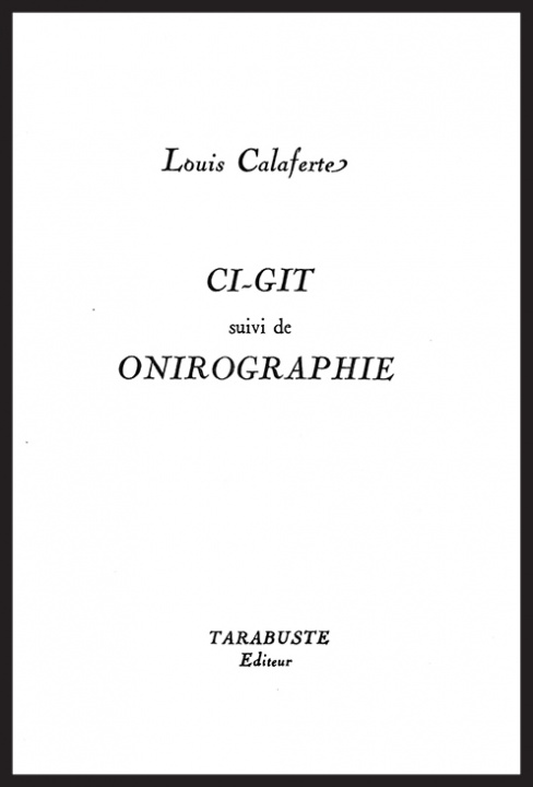 Knjiga CI-GIT - Louis Calaferte Calaferte