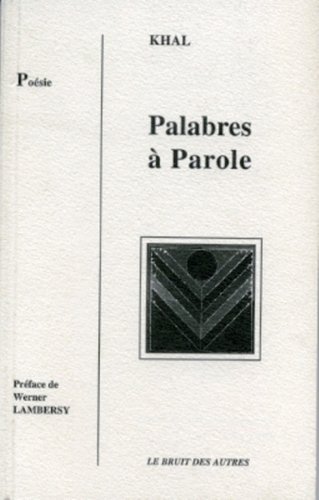 Buch PALABRES A PAROLE KHAL