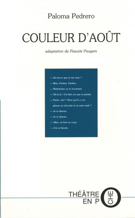 Knjiga COULEUR D'AOÛT PALOMA
