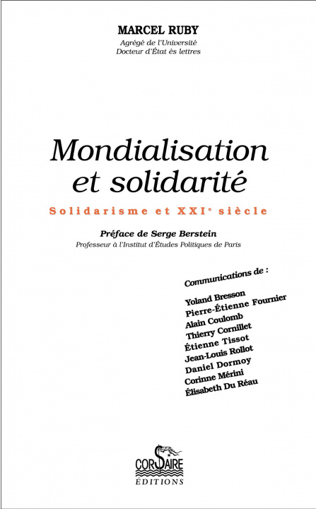 Knjiga MONDIALISATION ET SOLIDARITE MARCEL