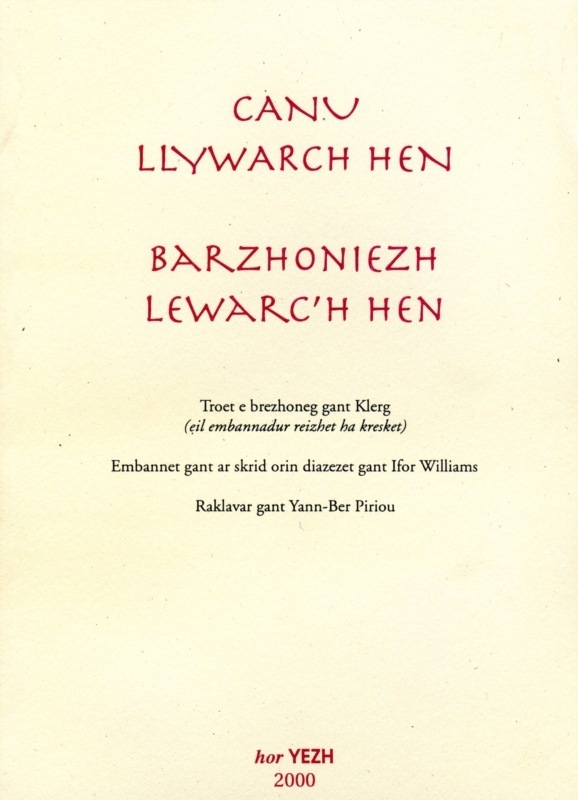 Book Barzhoniezh Lewarc'h Hen 