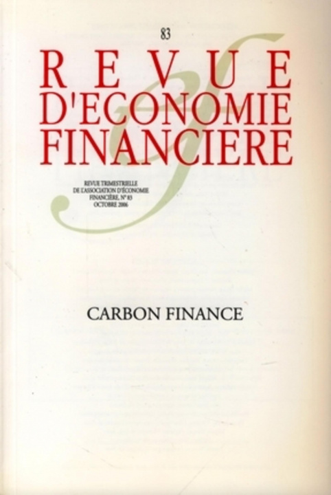 Carte Carbon finance - N° 83 - Octobre 2006 collegium