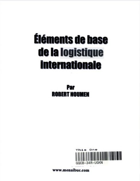 Buch Elements de la logistique internationale Noumen