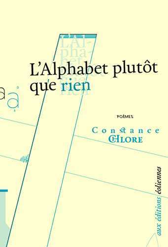 Kniha L'Alphabet Plutôt Que Rien Chlore Constance