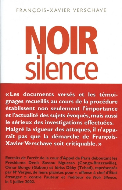 Kniha Noir silence François-Xavier Verschave