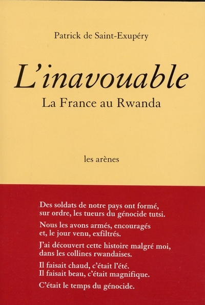 Boek L'Inavouable - La France au Rwanda PATRICK DE SAINT-EXUPERY