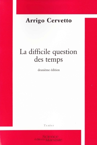 Boek La difficile question des temps CERVETTO