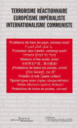 Carte Terrorisme réactionnaire, européisme impérialiste, internationalisme communiste Anthologie