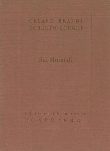 Knjiga Sur Morandi Cesare Brandi
