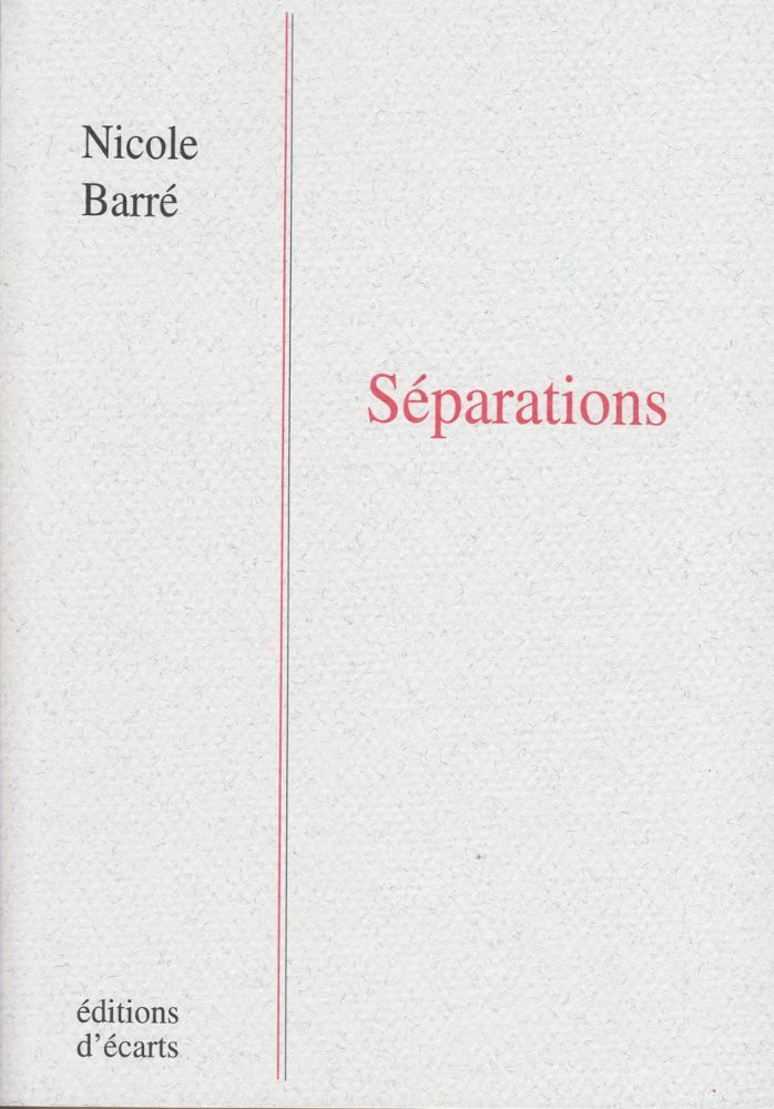 Boek Séparations Barré