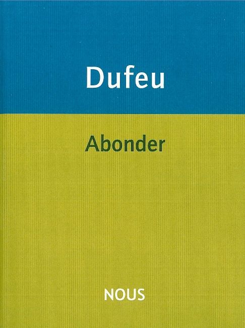 Knjiga Abonder Antoine Dufeu