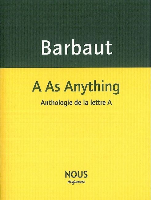Knjiga A As Anything Jacques Barbaut