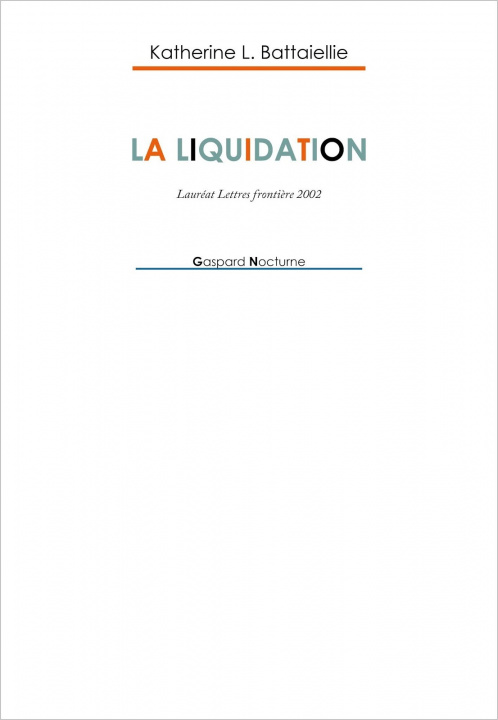 Knjiga La liquidation Battaillie