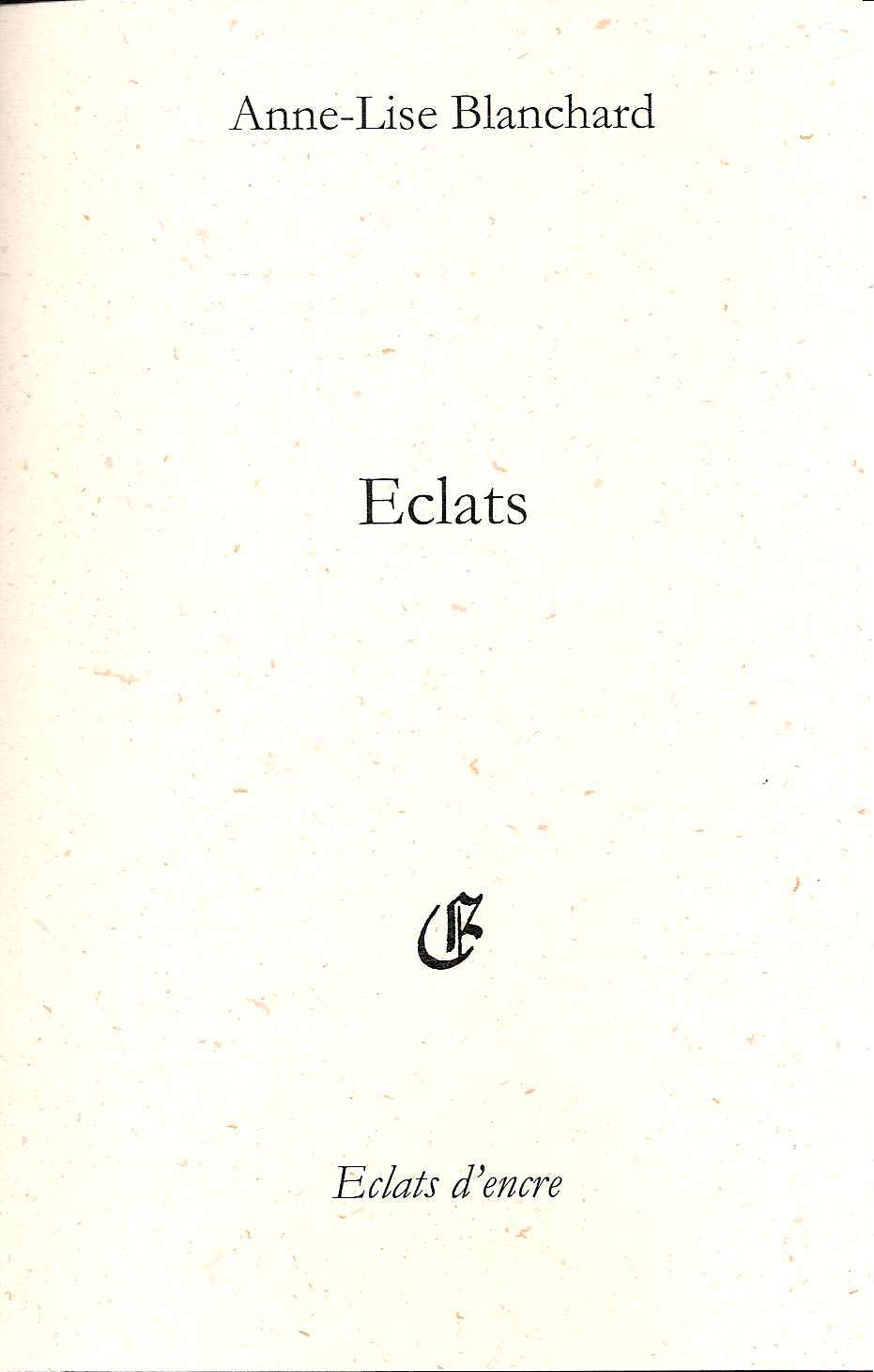 Knjiga ECLATS Blanchard