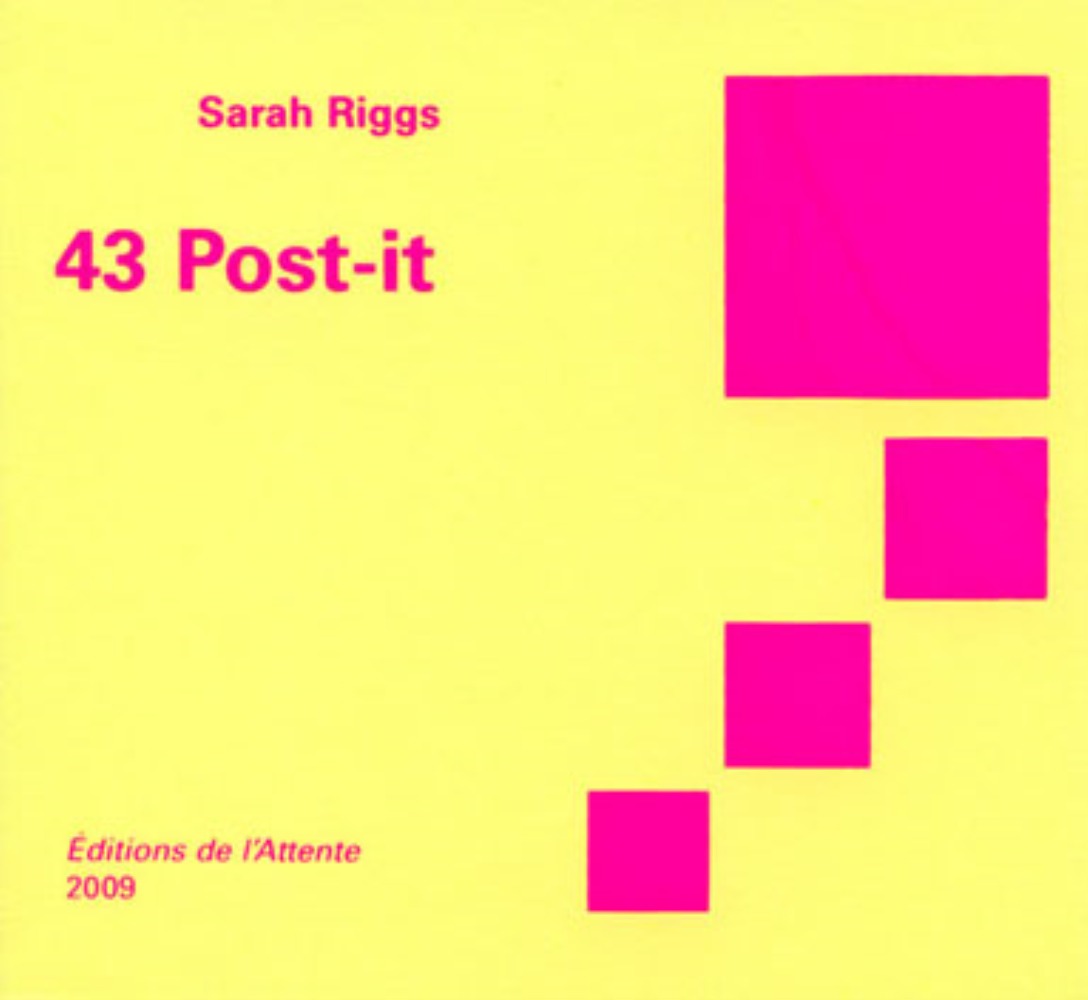 Book 43 post-it Riggs