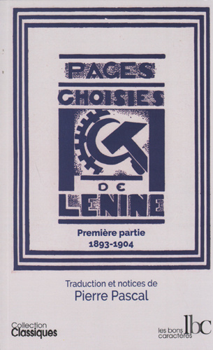 Knjiga Pages choisies T01 1893-1904 Lénine