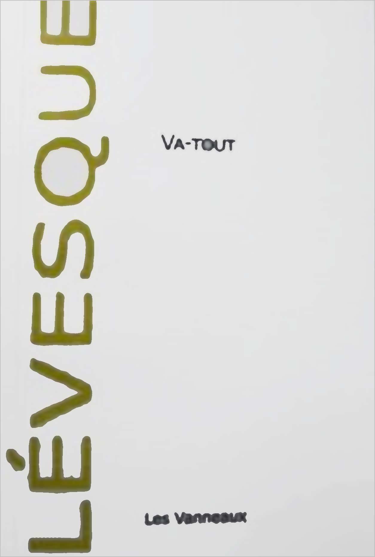 Kniha Va-tout de Isabelle Lévesque Lévesque