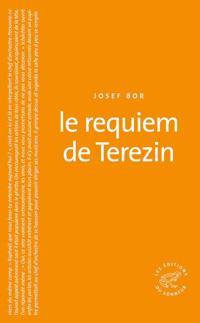Könyv Le Requiem de Terezin Josef Bor