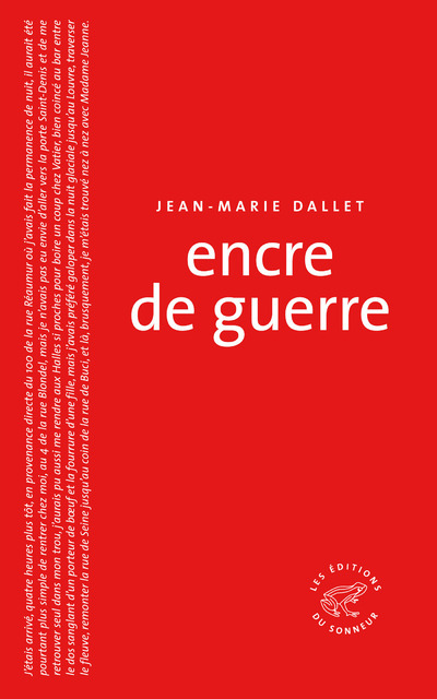 Buch Encre de guerre Jean-Marie Dallet