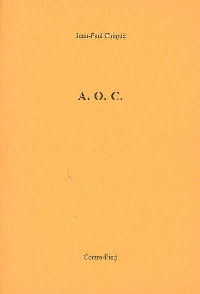 Knjiga AOC Jean-Paul