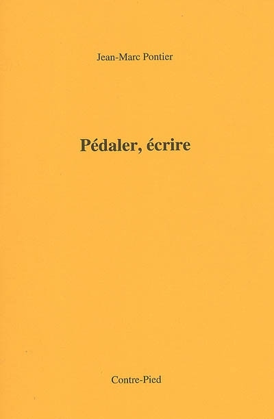Boek Pédaler, écrire Jean-Marc