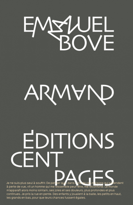 Book Armand Emmanuel Bove