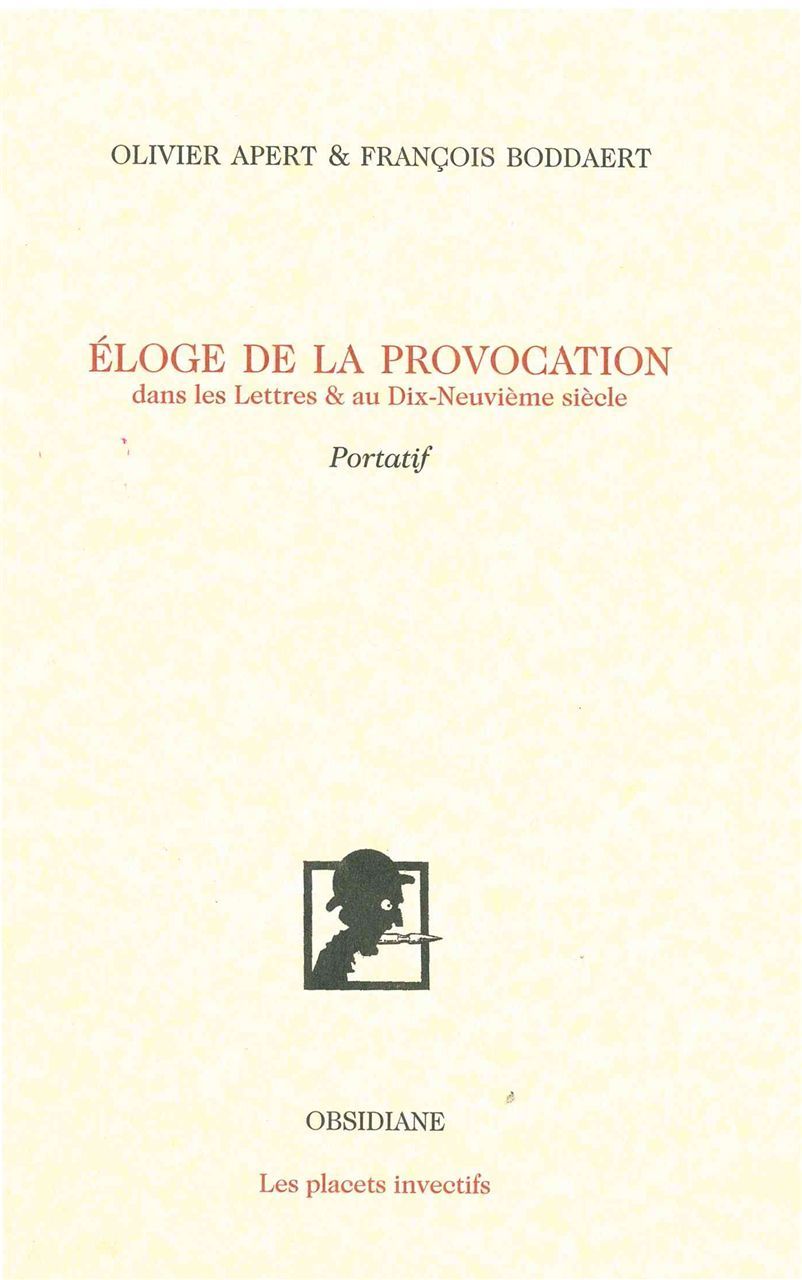 Book Éloge de la provocation Olivier Apert