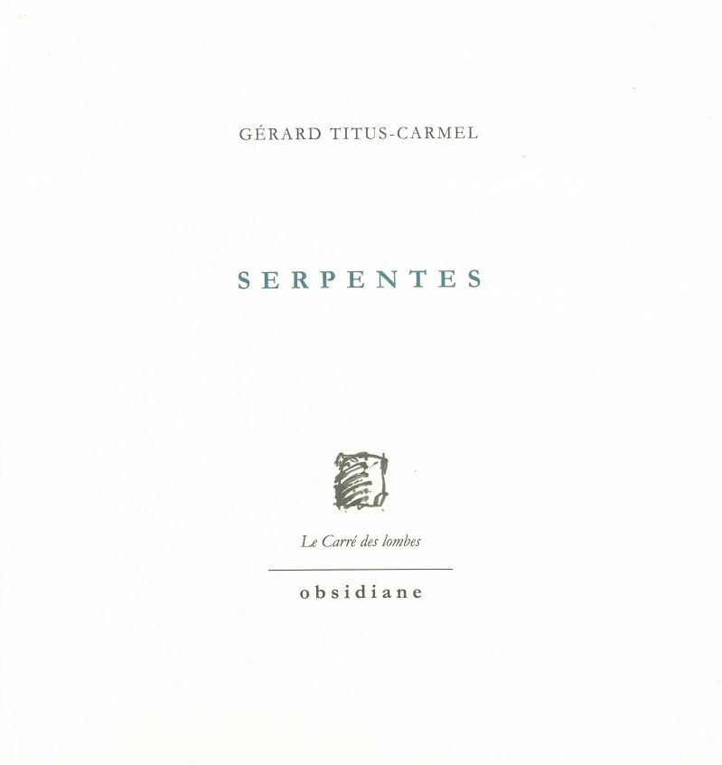 Libro Serpentes Gerard Titus-Carmel