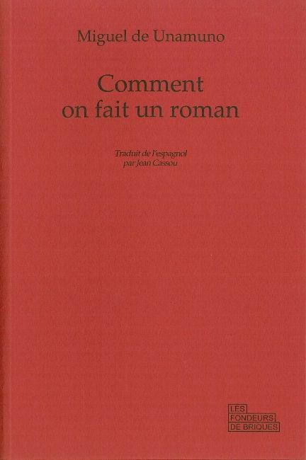 Buch Comment on fait un roman Miguel De Unamuno