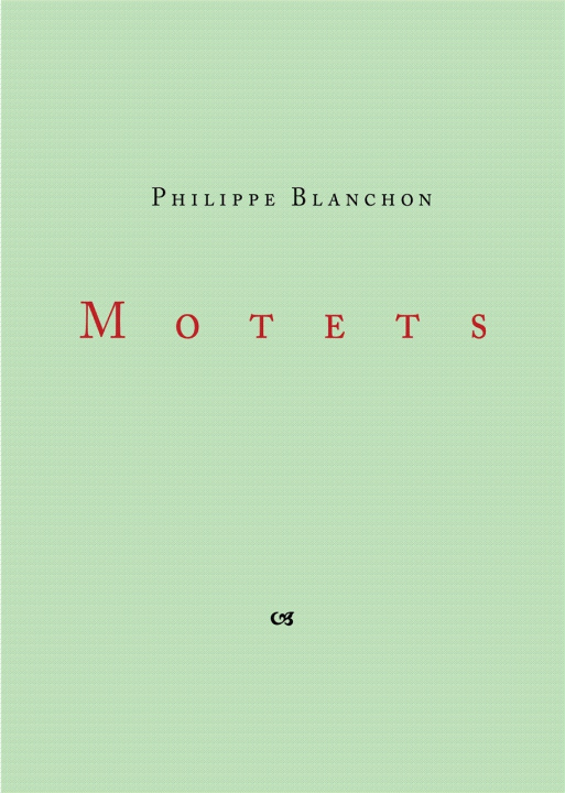 Buch Motets Philippe Blanchon