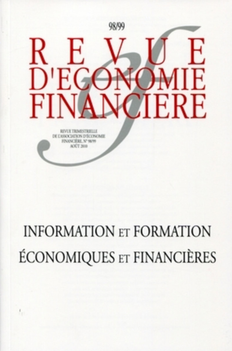 Kniha Information et formation économiques et financières 98/99 Août 2010 Denis