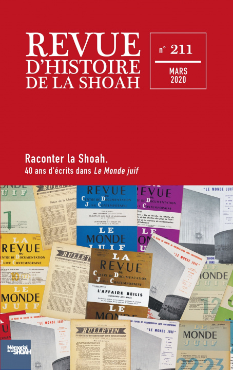 Book Revue d'Histoire de la Shoah N°211 