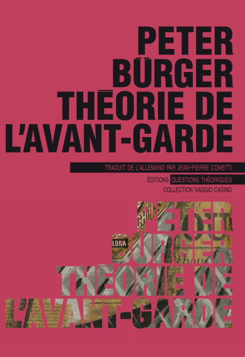 Kniha Théorie de l'avant-garde Bürger