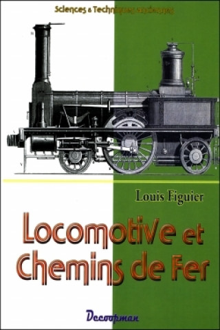 Carte Locomotive et chemins de fer Louis Figuier
