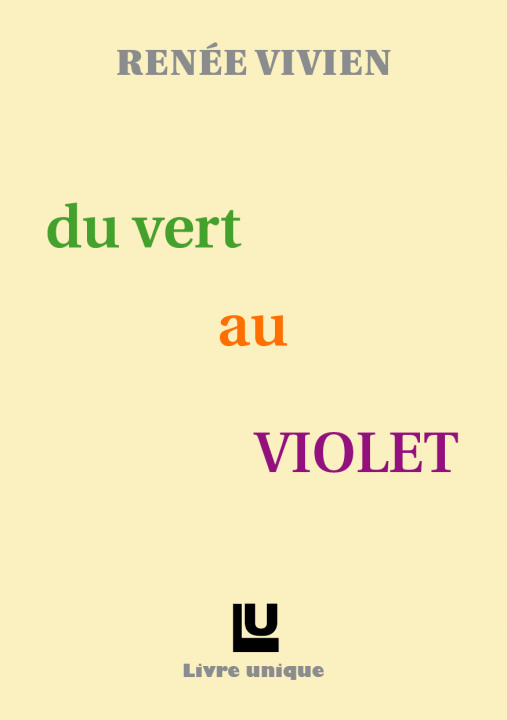Boek Du Vert au Violet Renée